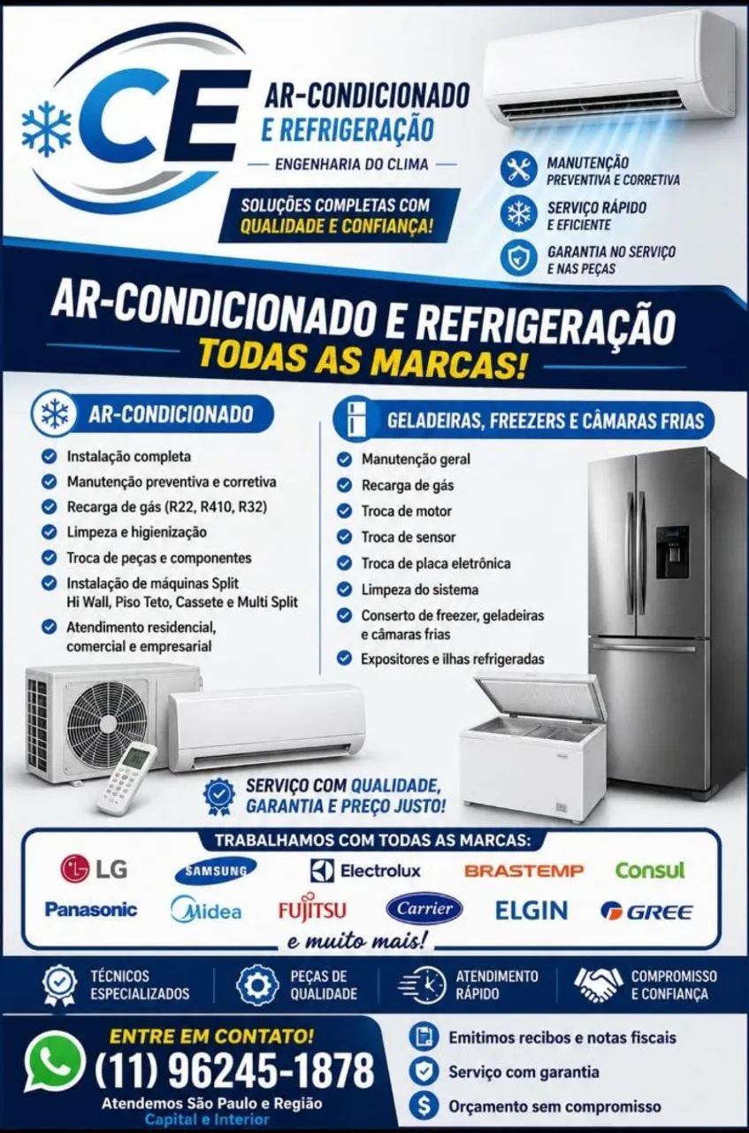 Ar condicionado  e refrigeração geladeira freezer  - Foto 2