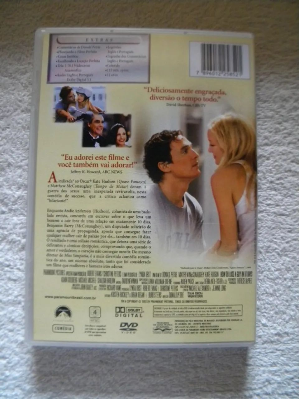 Dvd Como Perder um Homem em 10 dias (Original e Impecável). - Foto 4
