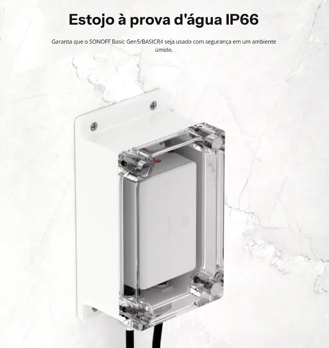 Caixa Impermeável IP66 p/ Sonoff | Proteção Externa WiFi (BASIC R2/R4) - Foto 2