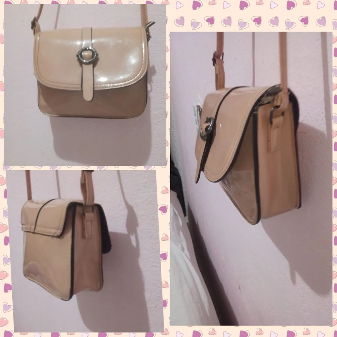 Bolsa Transversal Bege Feminina  - Foto 3