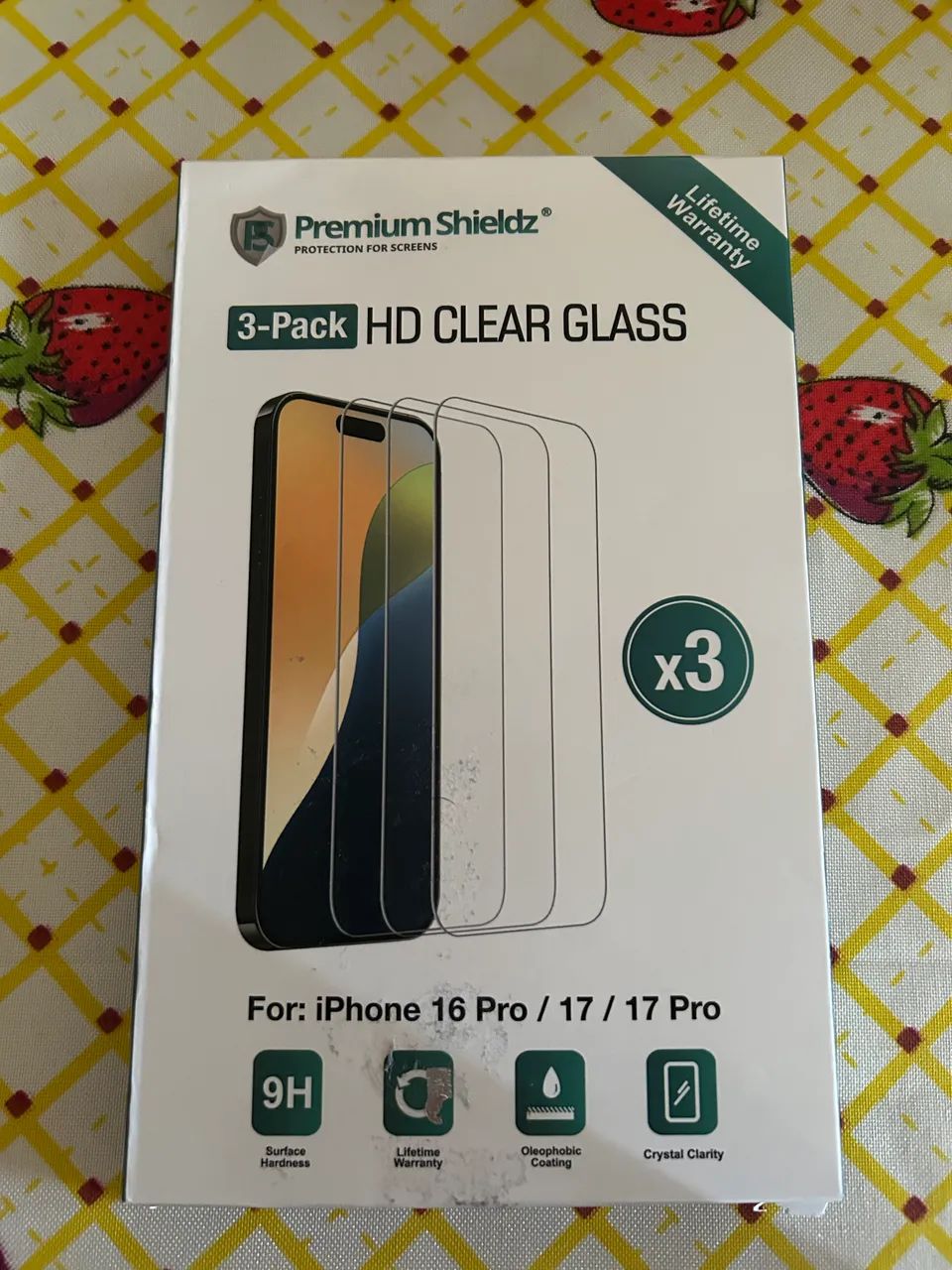 Película iPhone comprada nos US semana passada, kit com 2.