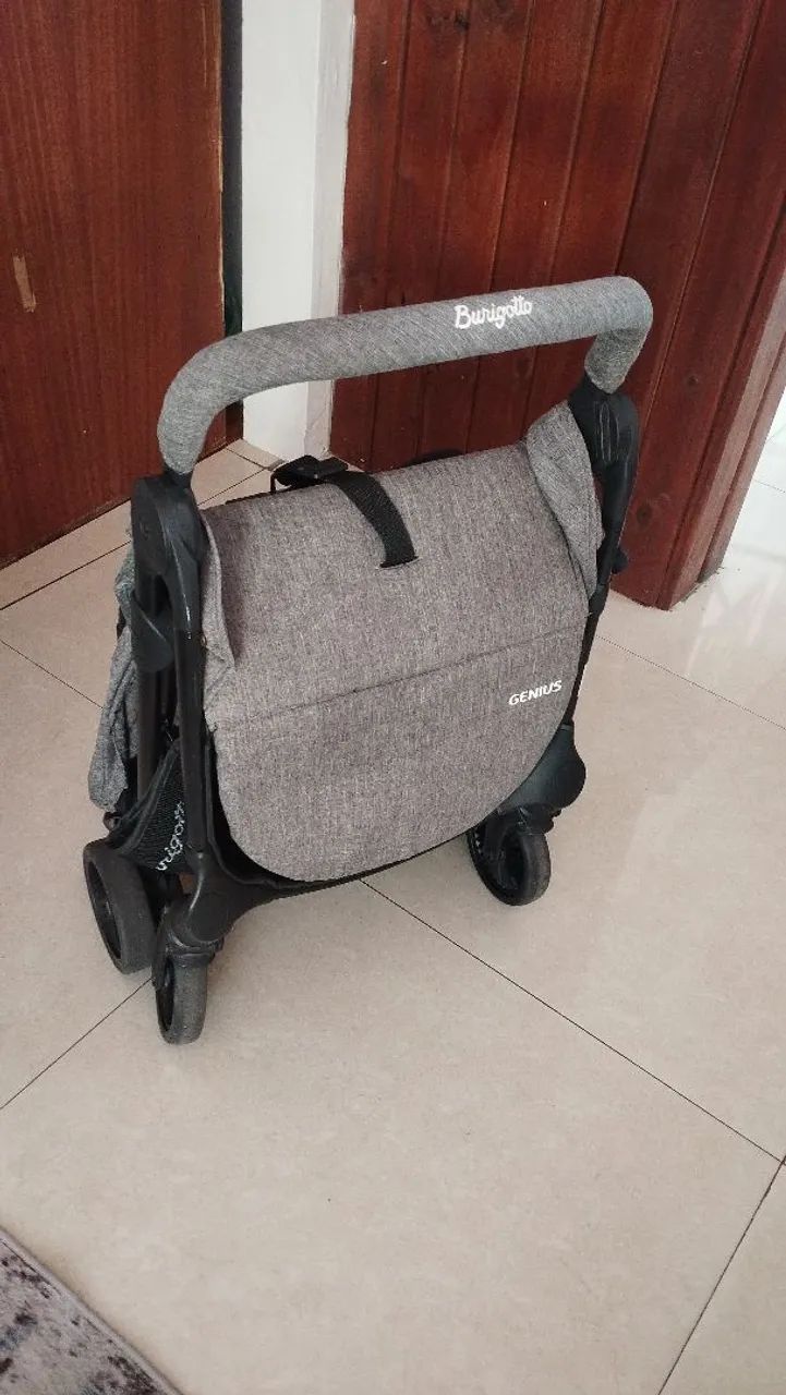 Carrinho de Bebê Burigotto Genius - Cinza - Foto 3