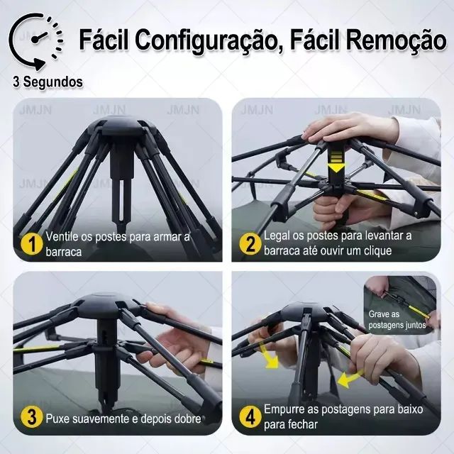 Barraca Automatica Popup 4 Pessoas Nova Nunca Usada - Foto 2