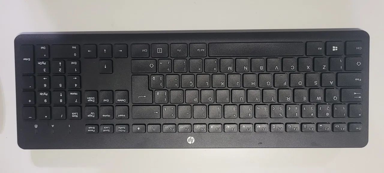 Kit mouse e teclado HP