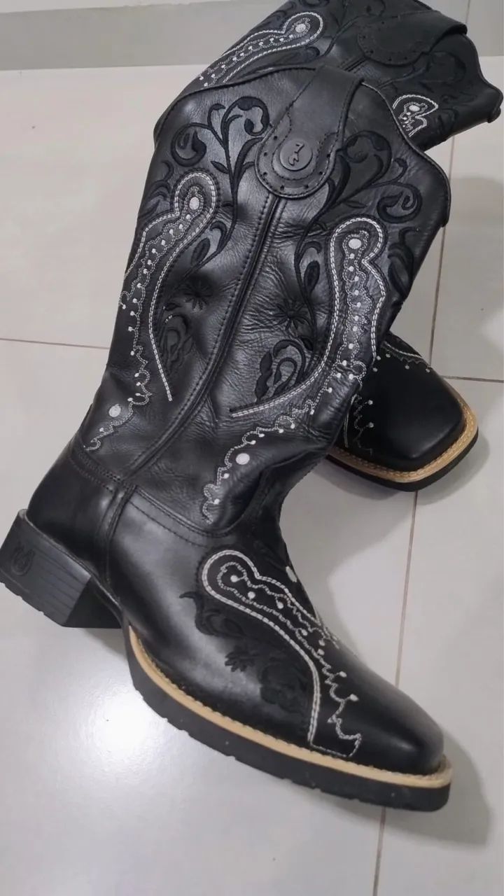 Bota texana 7 estrivos N 40 - Foto 3