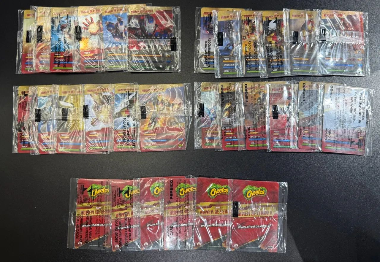 Coleção completa homem de ferro lacrada Elma Chips - Foto 3