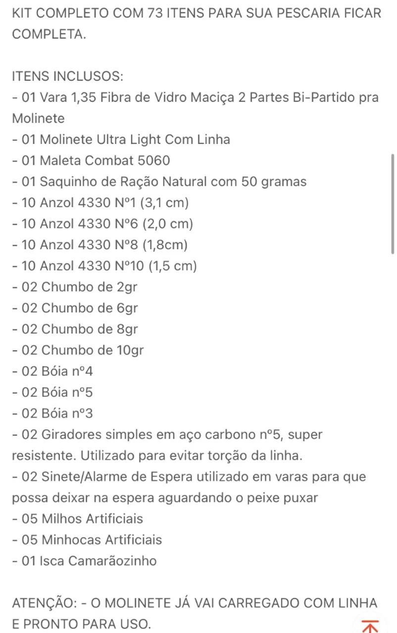 Kit de pesca completo  - Foto 2