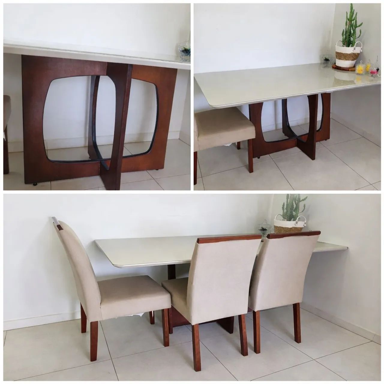 Mesa com 6 cadeiras - ótima para sala de jantar