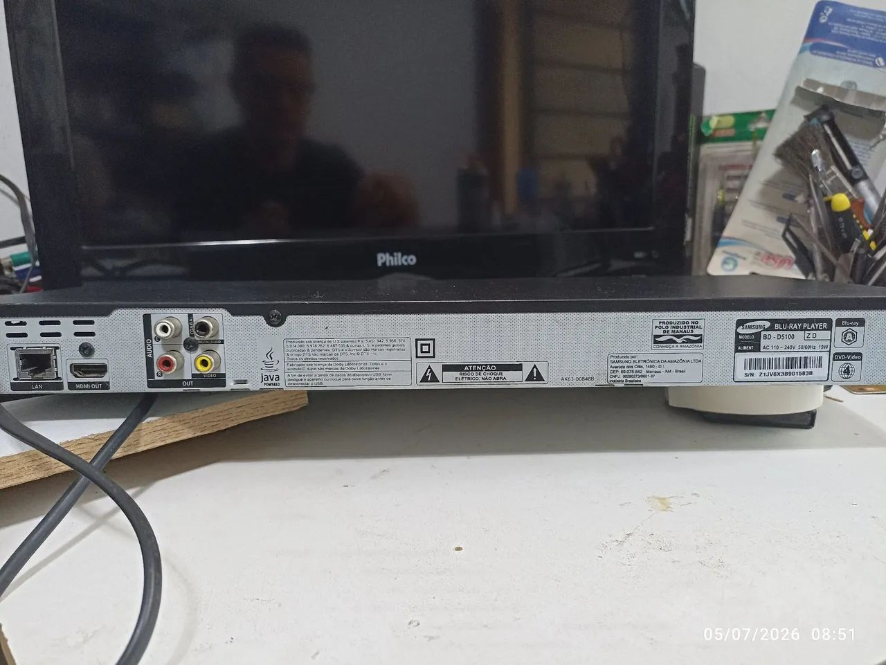 Blu-ray samsung BD- D5100 - Foto 5