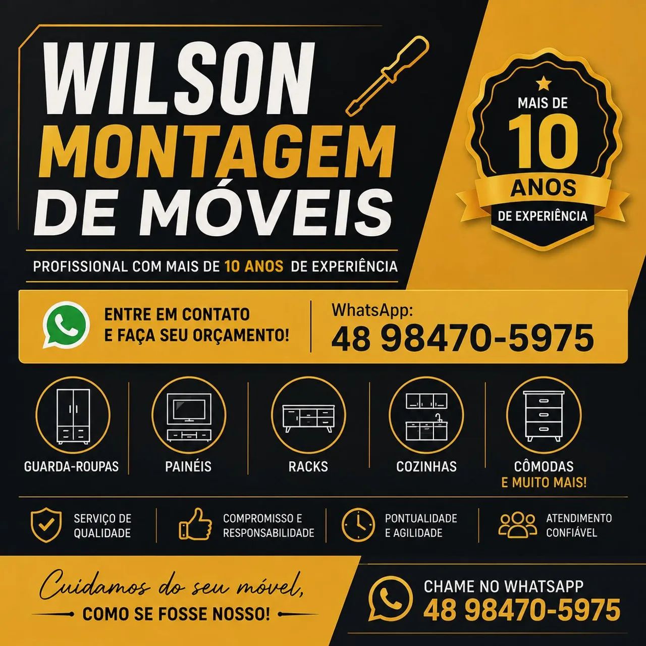 Montador de móveis profissional