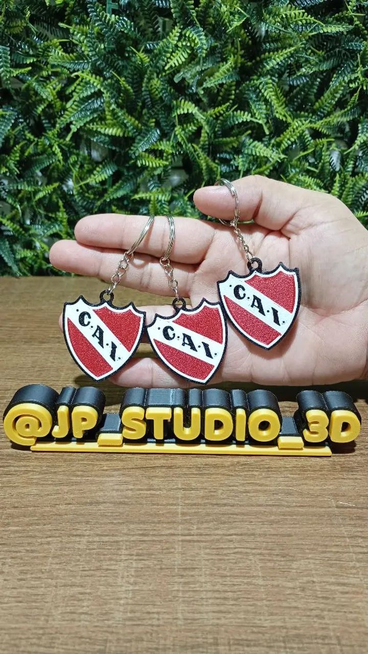 Kit 3 chaveiros do Independiente da Argentina em 3D