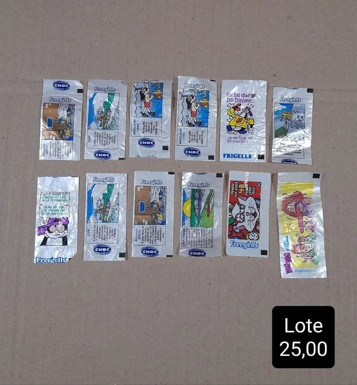 Lote de figurinhas dos anos 90