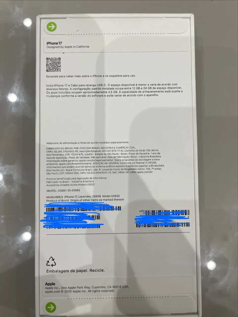 iPhone 17 256gb cor lavanda - lacrado - Foto 2