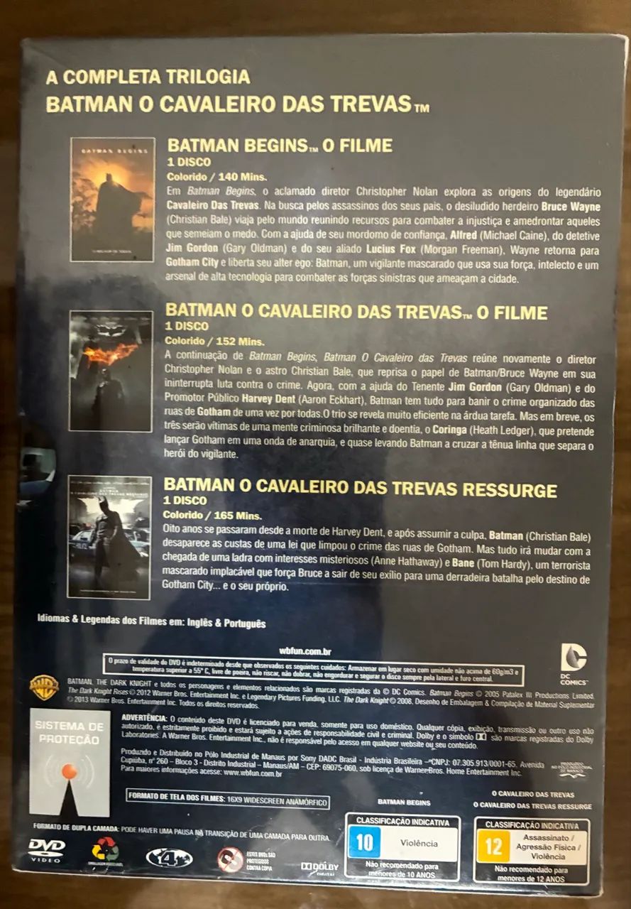 DVD TRILOGIA BATMAN CAVALEIRO DAS TREVAS - Foto 3