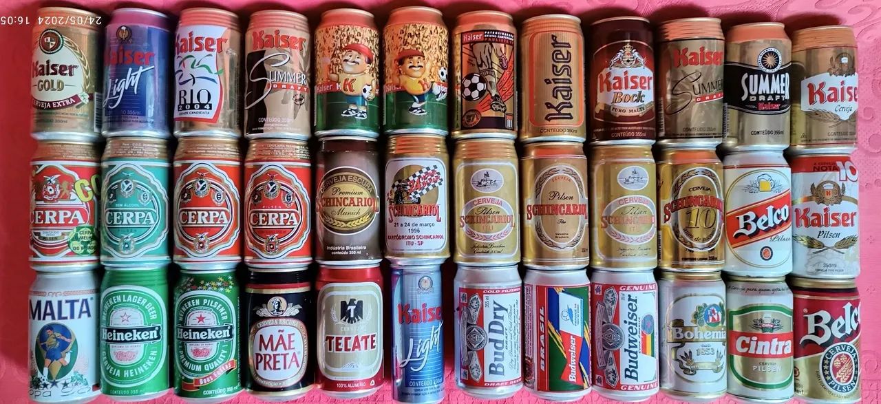 LATAS VAZIAS DE CERVEJA DECADA DE 90 - Foto 2