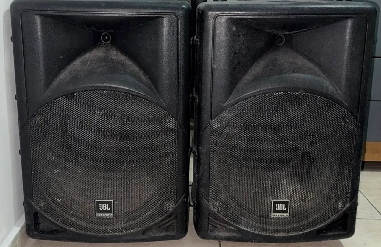 Par de caixas ativa 15 JBL&SELENIUM SPM1503A e passiva SPM1503P (usadas) - Foto 3