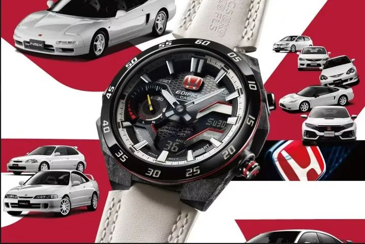 Lançamento Casio EDIFICE WINDFLOW Honda Type R Edition ECB2200HTR-1A , conexão Bluetooth