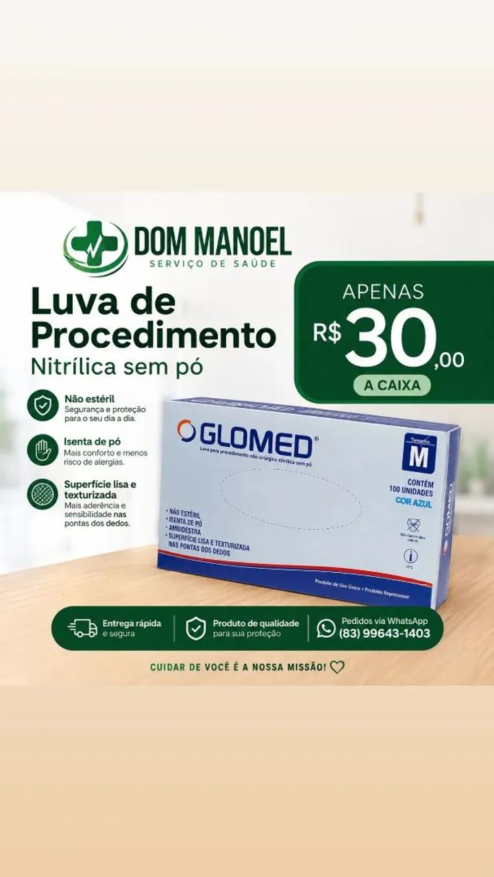 Saúde , Luvas hospitalar 