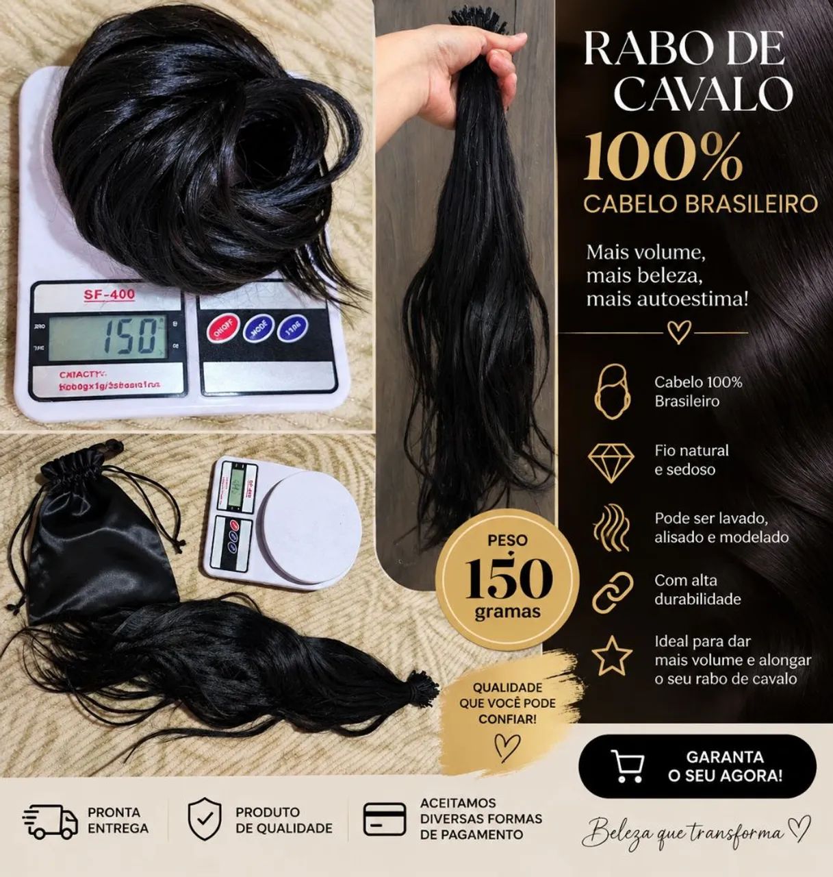 Vende-se cabelo humano brasileiro 