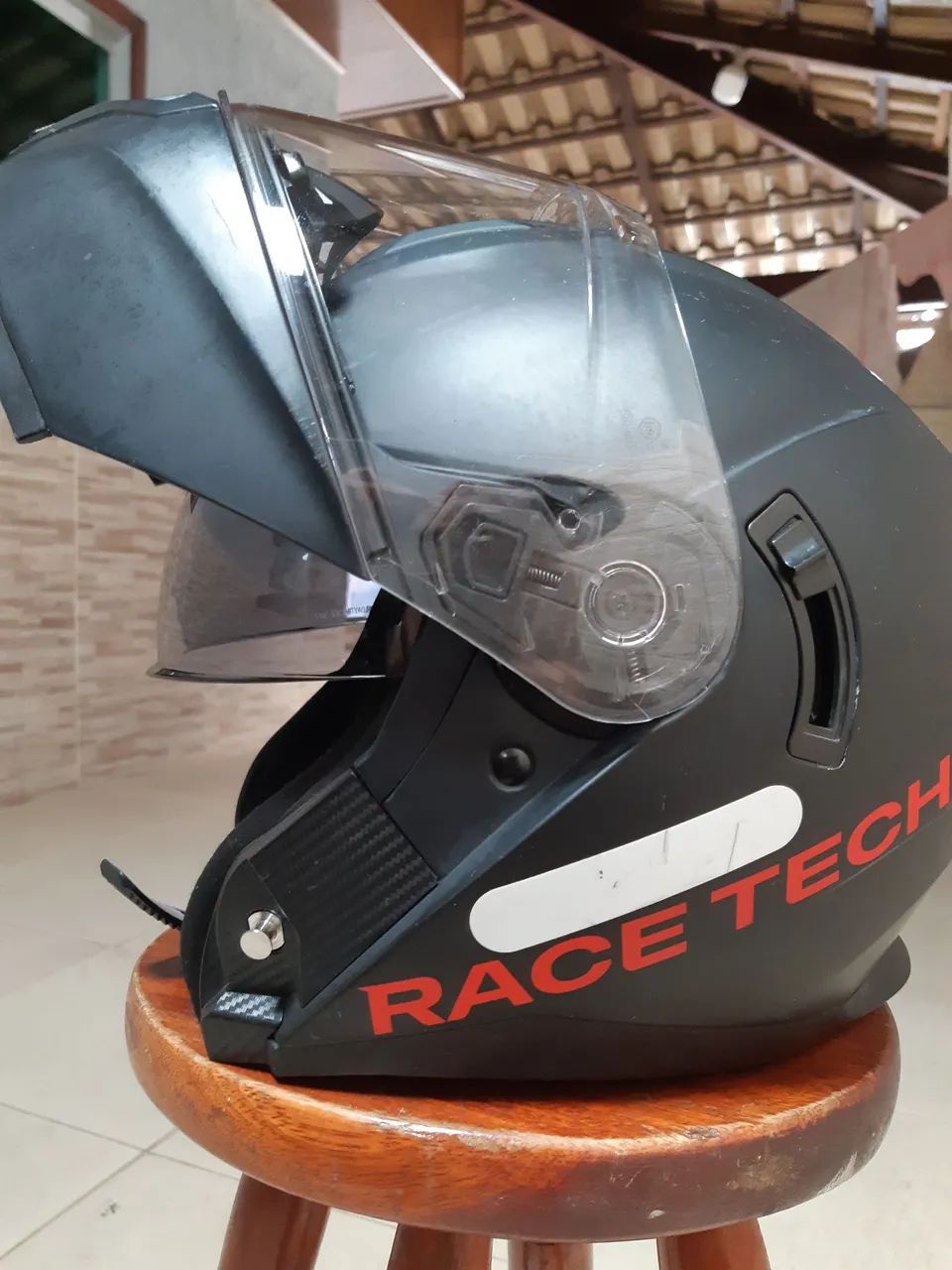 Capacete Race tech escamoteável  - Foto 5