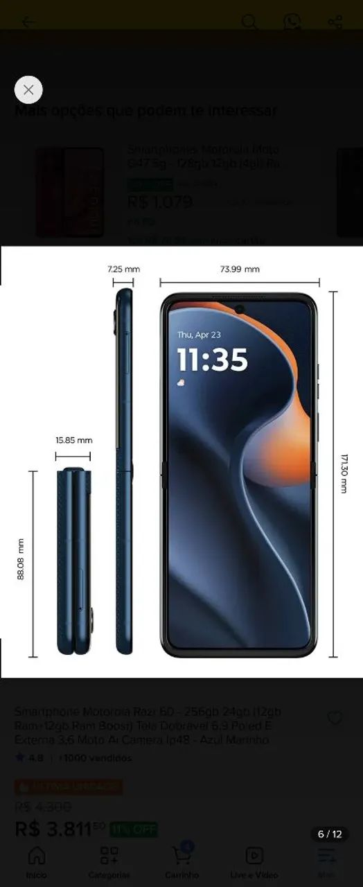 Motorola Razr 60 flip - Foto 2