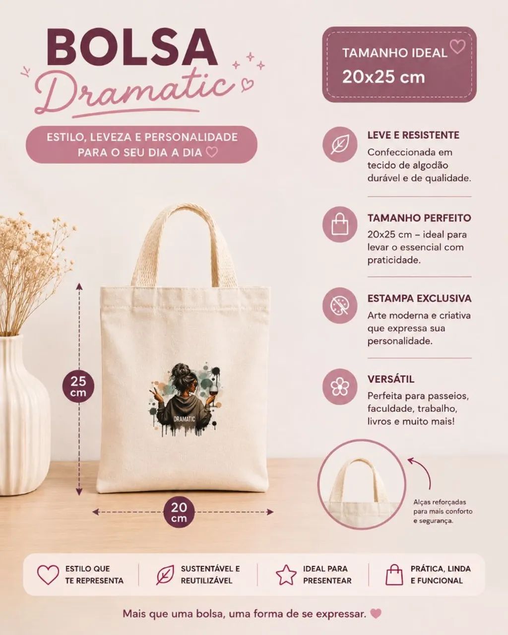 Sacola Ecobag Dramatic  - Foto 3