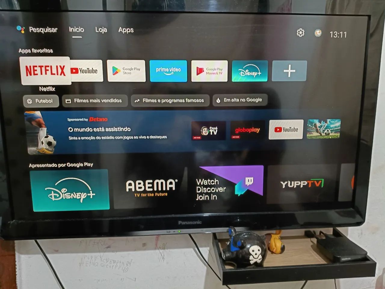 TV LCD 40 polegadas Panasonic e um TV box Intelbras  - Foto 4