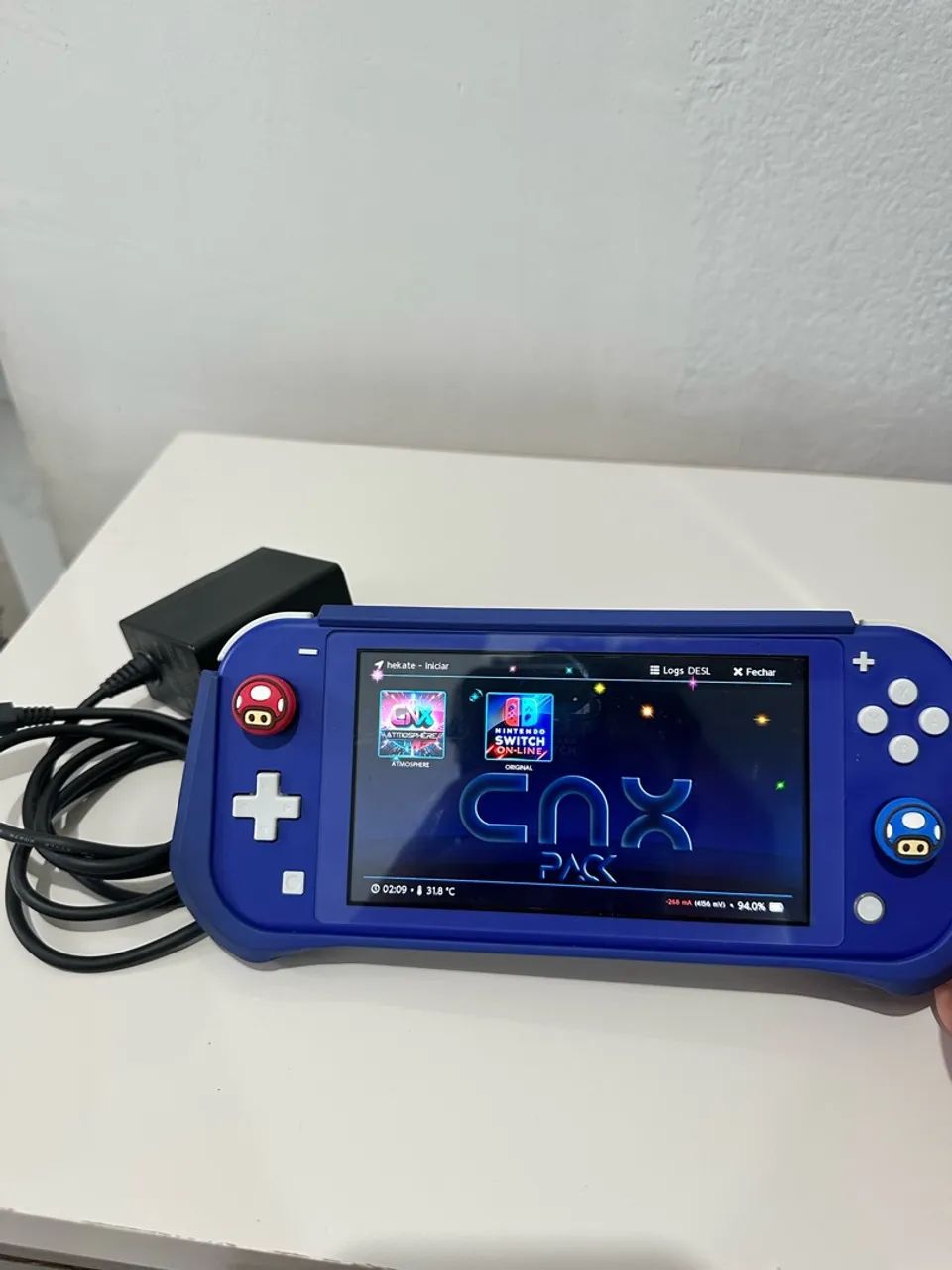 Nintendo Switch lite Azul - Desbloqueado  - Foto 4