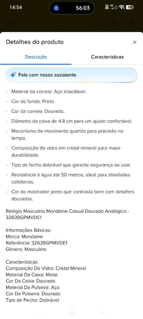 Relógio Mondaine Masculino - Foto 2