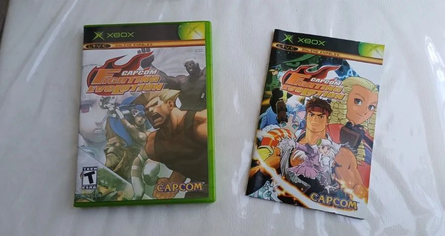 Jogo Capcom Fighting Evolution Xbox Completo Impecável