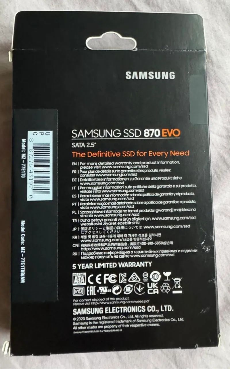 Samsung EVO Sata 1TB SSD