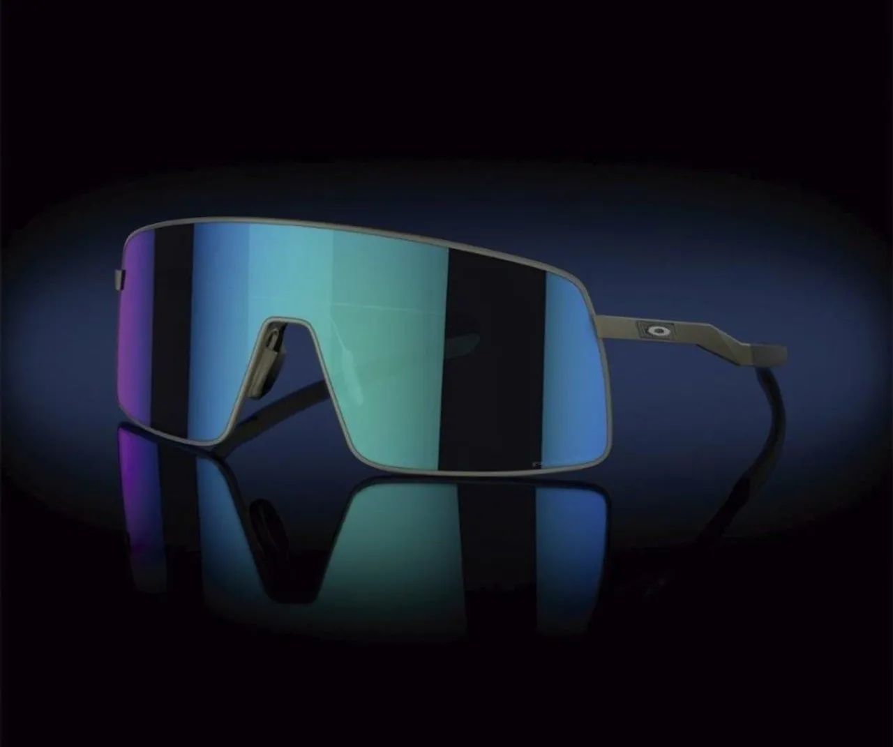 Óculos de Sol Oakley Sutro TI Satin Lead Prizm Sapphire  - Foto 5