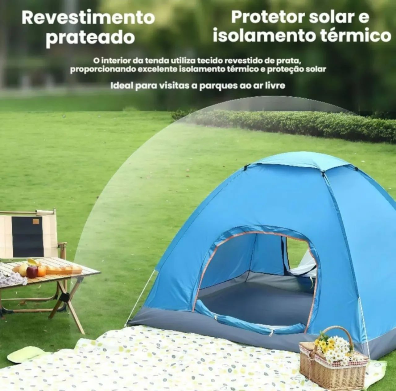 Barraca camping nova , prática de usar