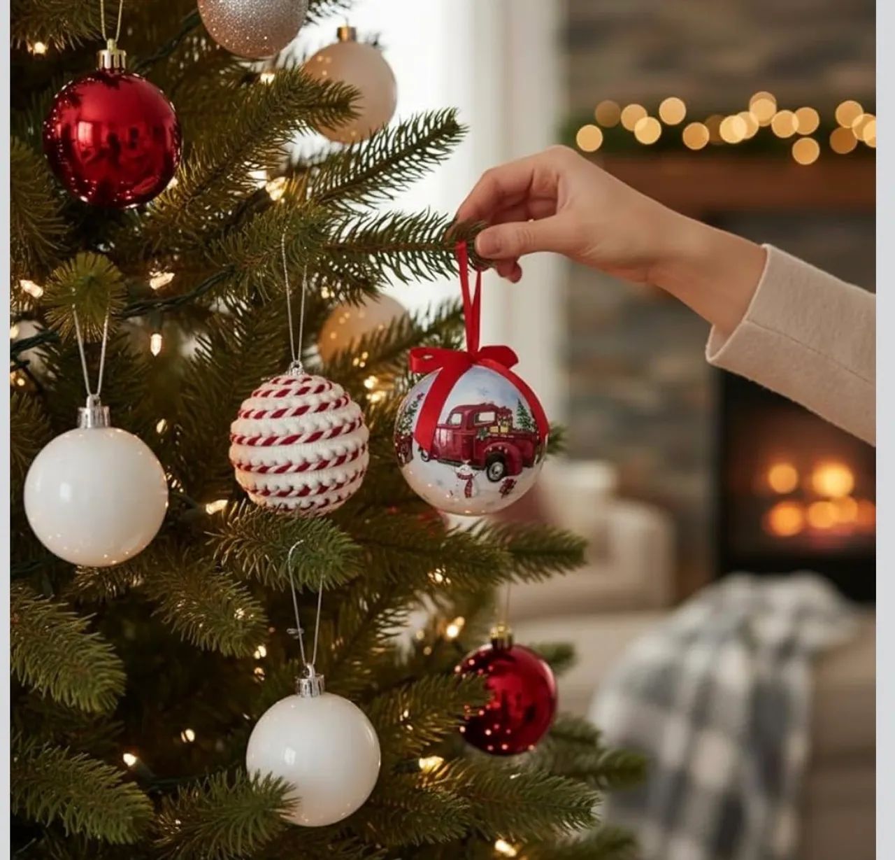 Kit 18 Bolas de Natal Premium Enfeites Decorativos  - Foto 3