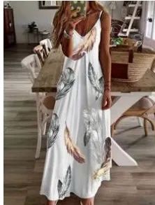 Vestido longo elegante estampado  - Foto 2