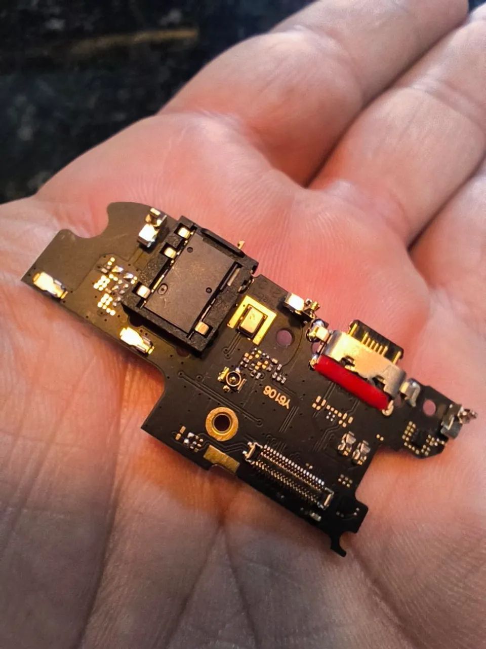Placa Conector de Carga Original Motorola One Fusion Plus XT2067 USB-C - Foto 2
