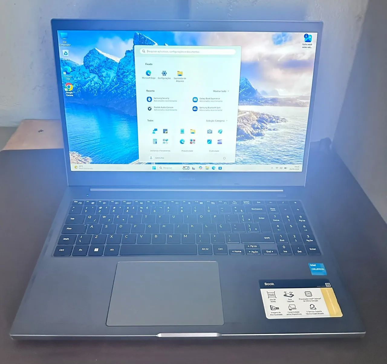 Notebook Samsung - M2:256GB - Mem:08GB