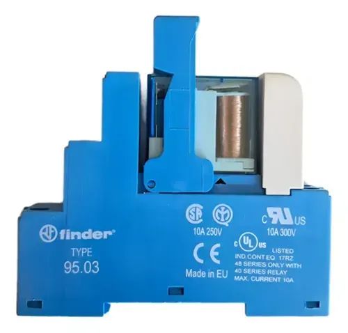 RELÉ DE INTERFACE 40.31 + BASE FINDER 95.03 10A 250V 