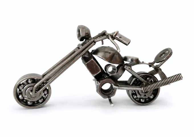 Miniatura Moto Chopper em Metal - Colecionável - Foto 2