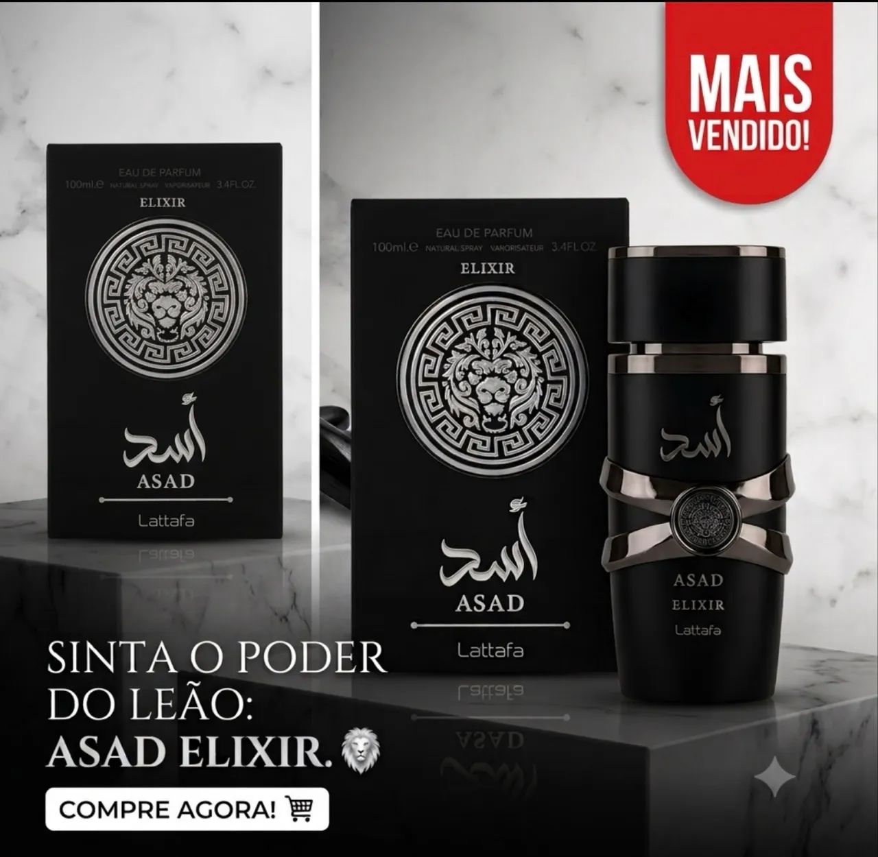 ? Asad Elixir Lattafa 100ml - Marque sua presença por onde passar!!! - Foto 2