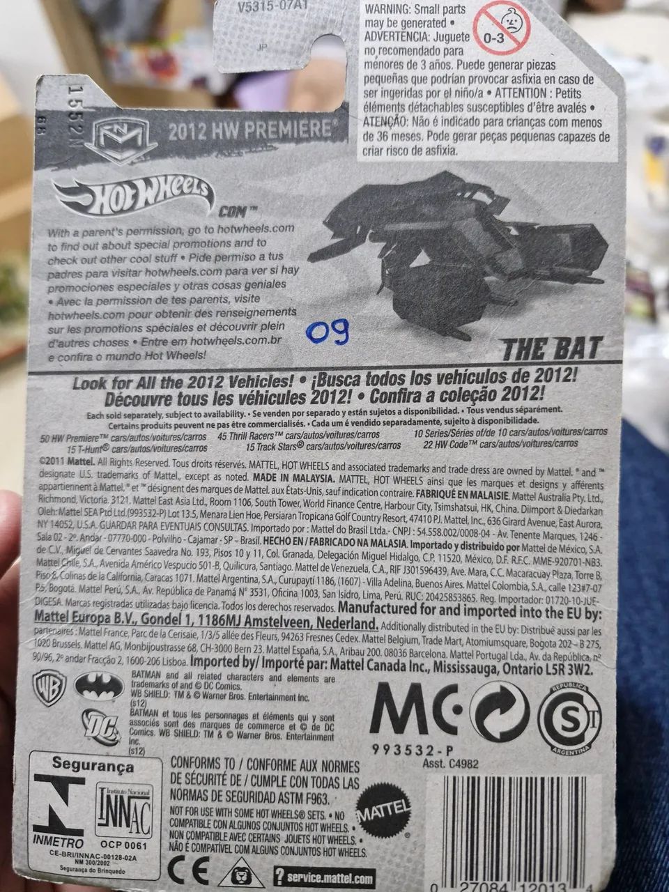 HOT WHEELS 2012 - BATMAN - THE BAT - HW PREMIERE - Foto 3