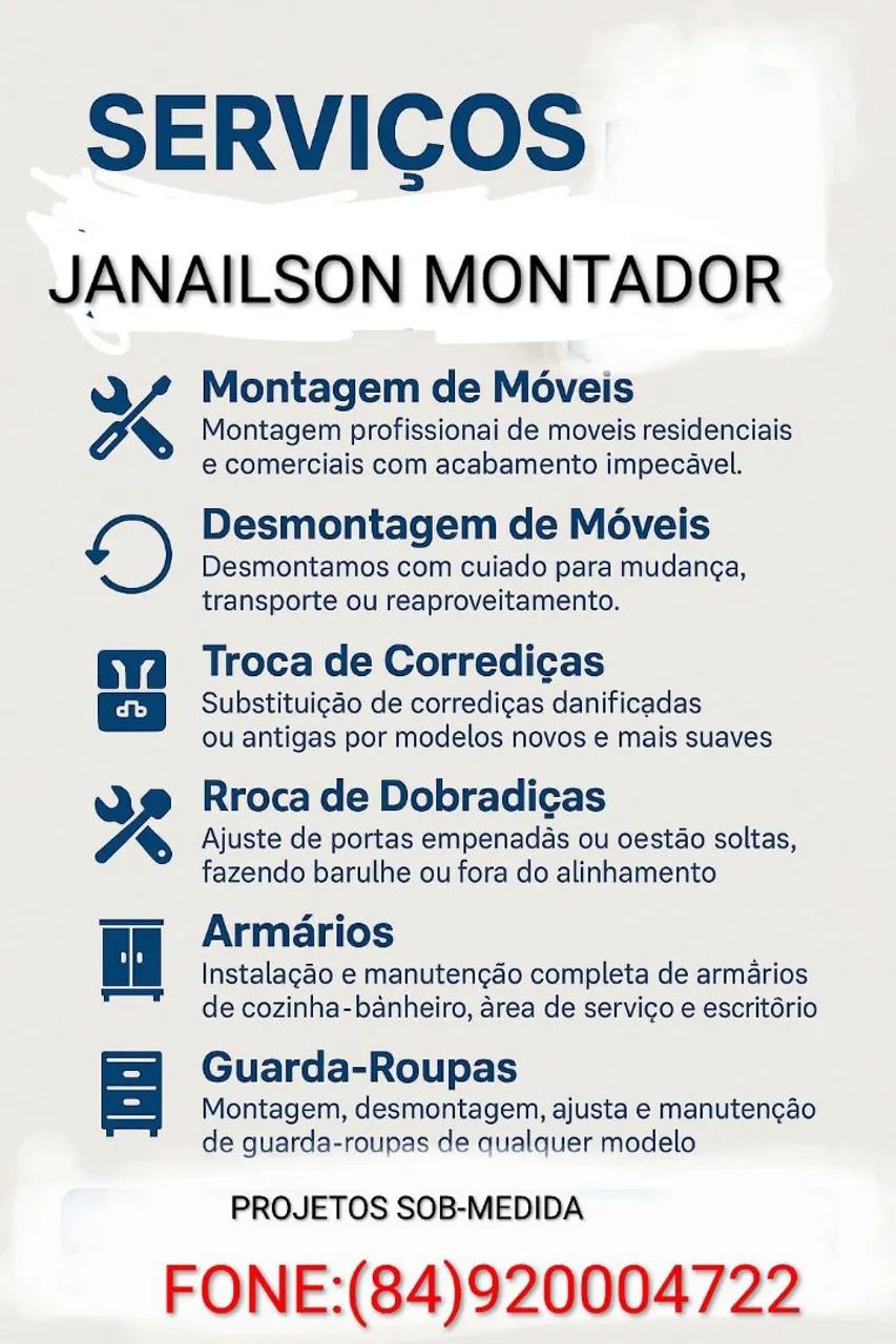 MONTADOR DE MÓVEIS/ *22