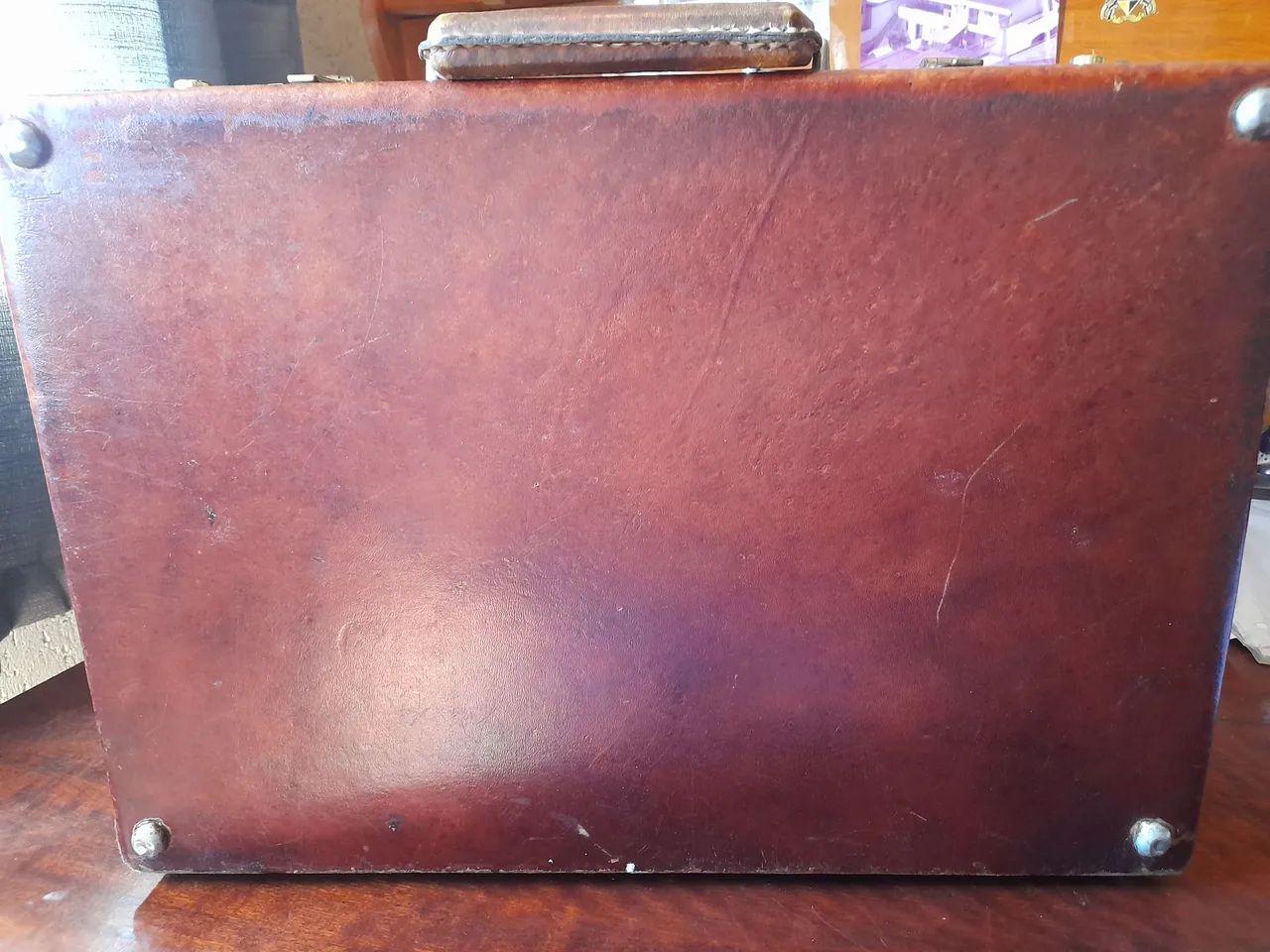 Maleta de couro vintage - Foto 2