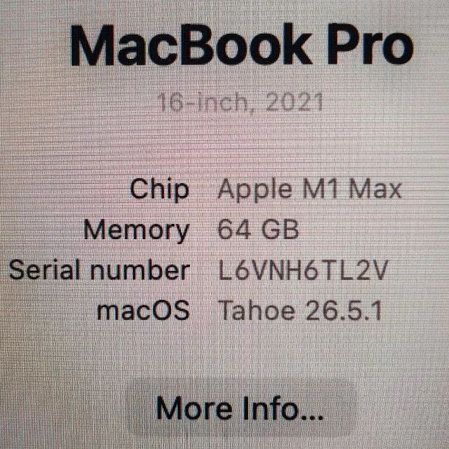 MACBOOK PRO 16 M1 MAX 64GB/1TB - SPACE GRAY - 62 CICLOS - Foto 5
