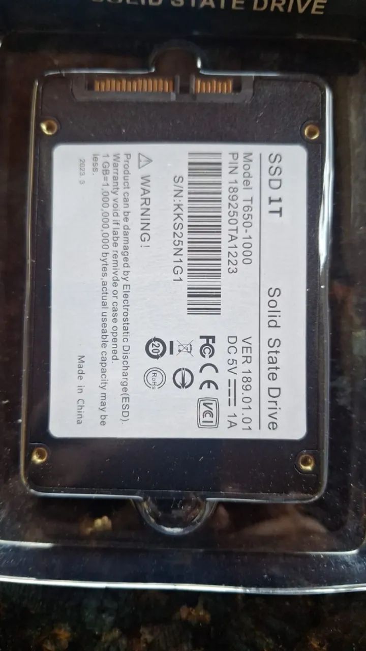 SSD Sata Disco Sólido Interno 1TB - Foto 2