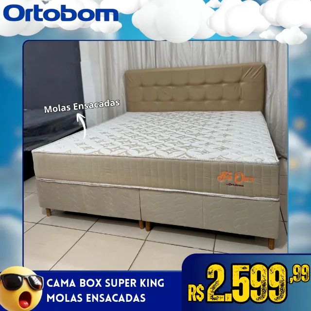 Cama Box Super King Molas Ensacadas 