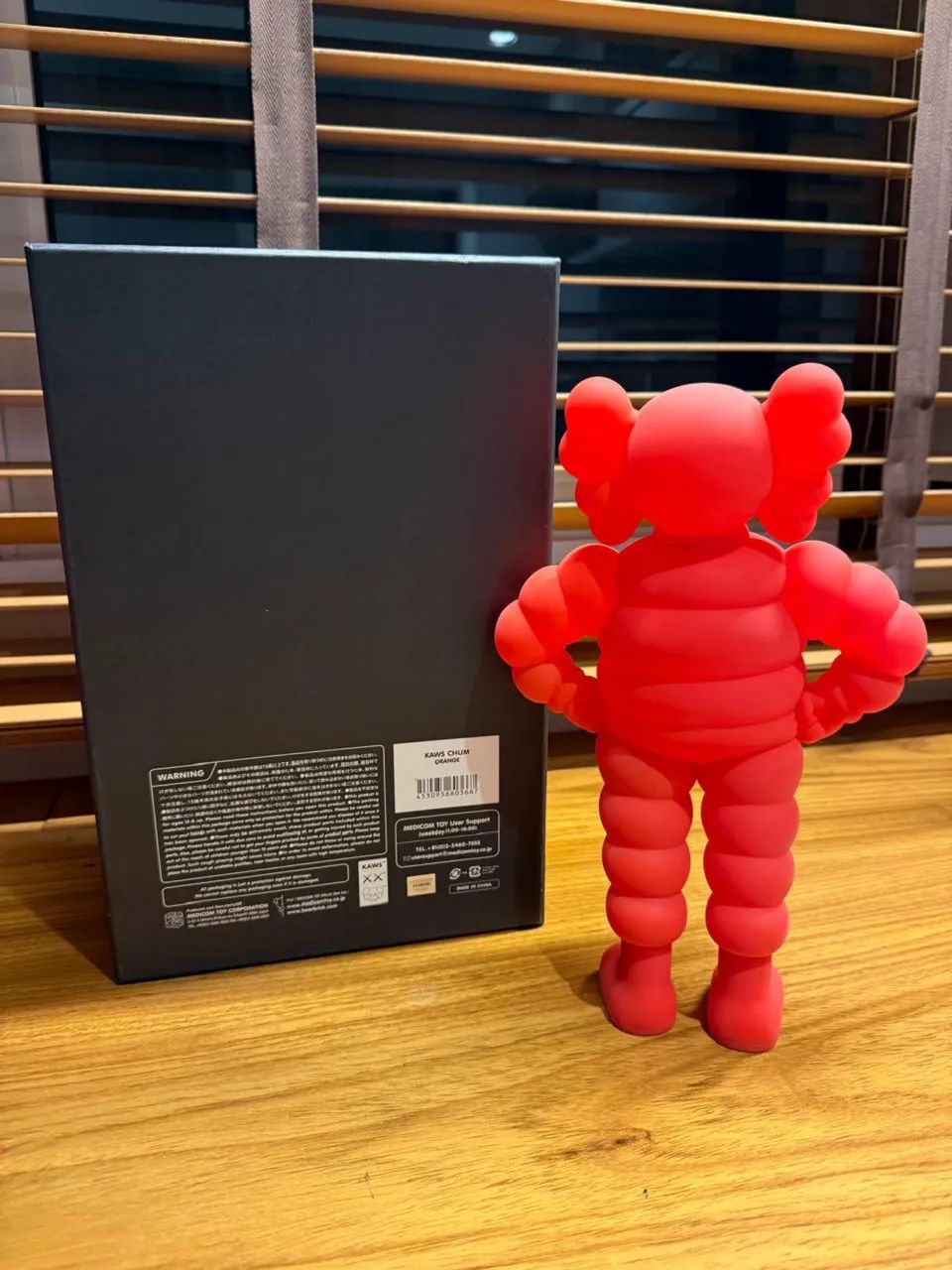 Boneco Kaws Chum Open Edition Laranja Original - Foto 5