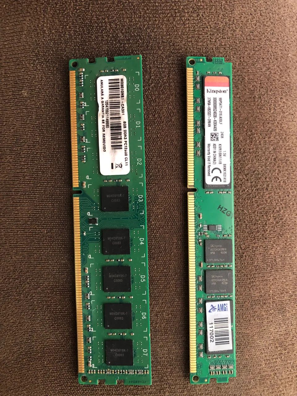 Memória ram 8gb