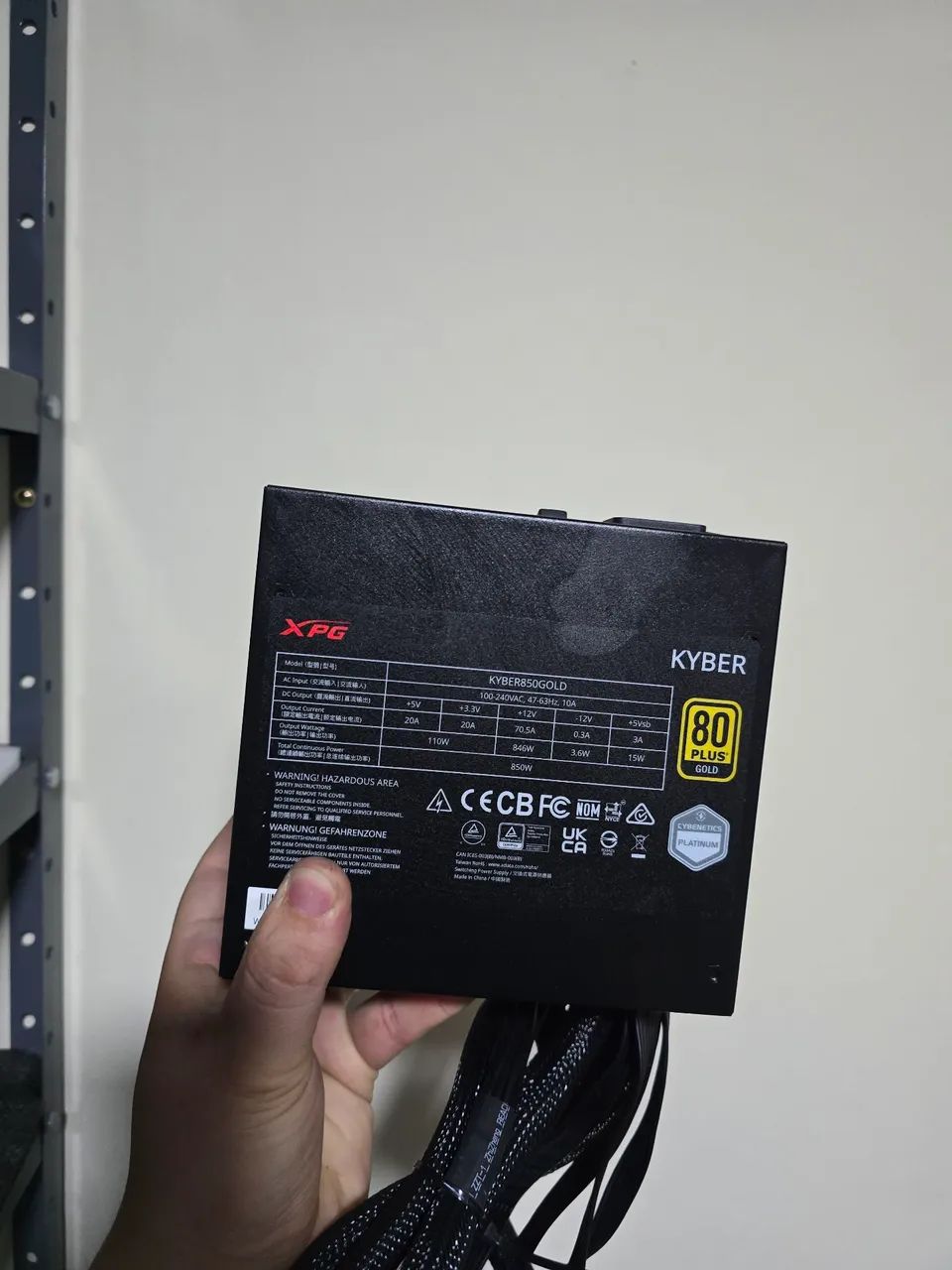 FONTE 850W XPG 80 PLUS GOLD