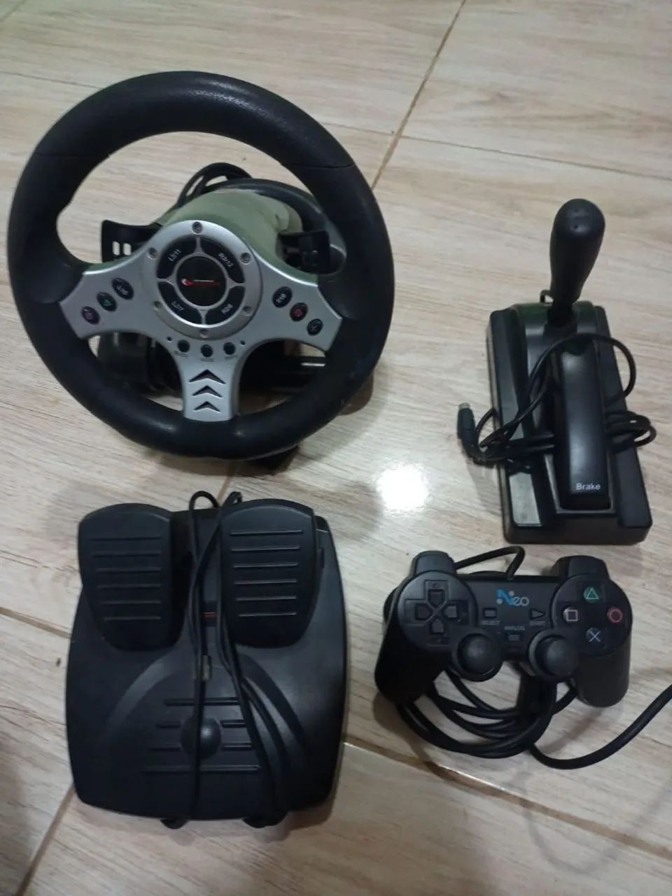 Kit volante, marcha e pedal ps2 - Foto 3